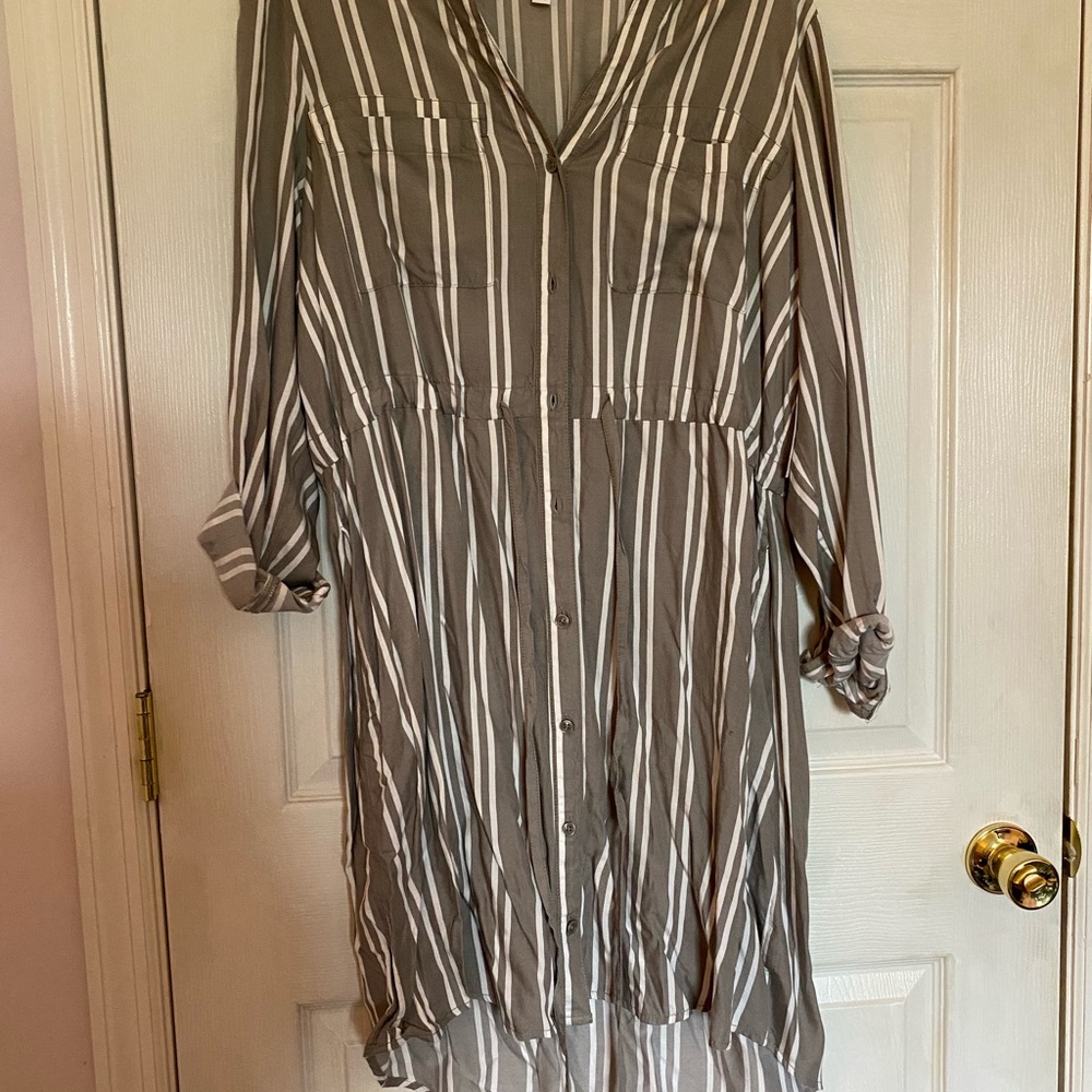 Time and tru button down dress